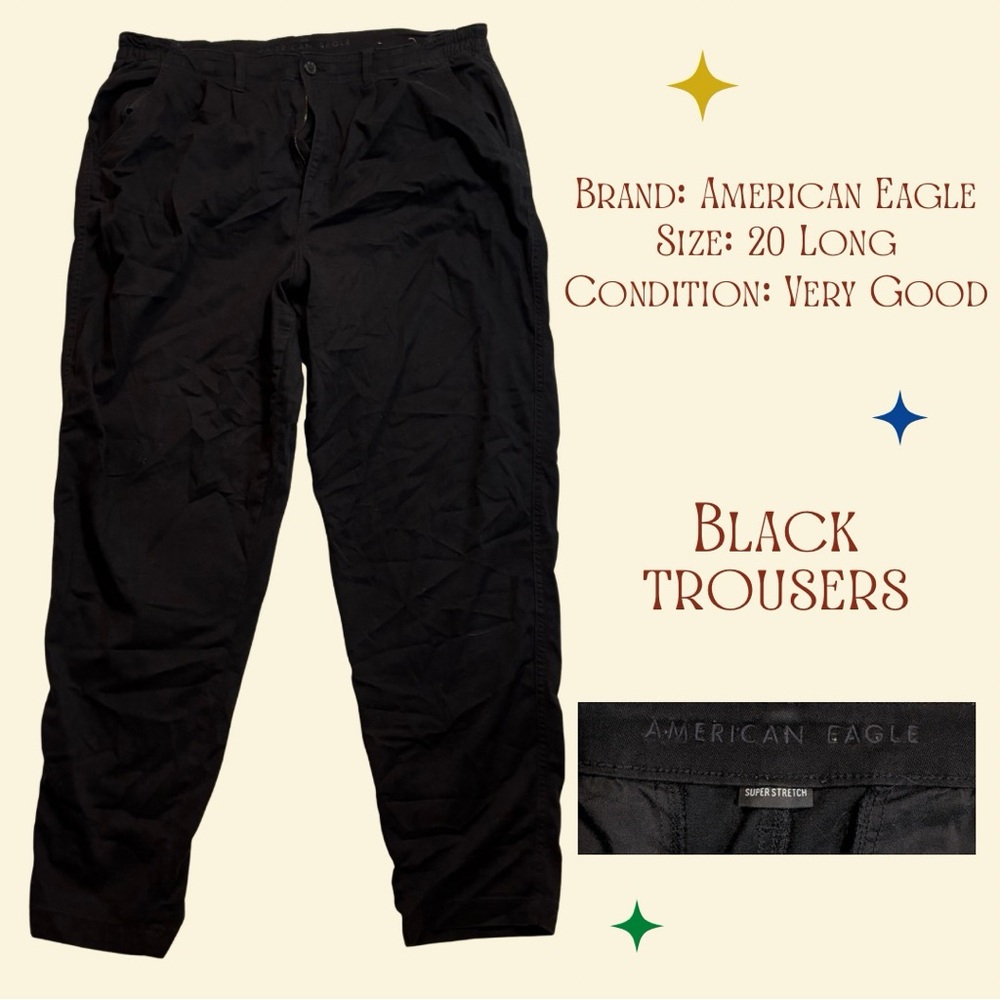 American Eagle Black Trousers